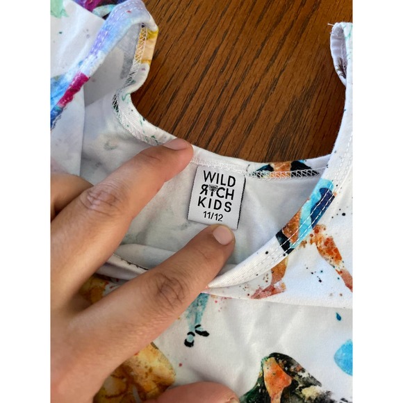 Wild Rich Kids Watercolor Princess Twirl Dress Size 11/12 - Picture 5 of 7